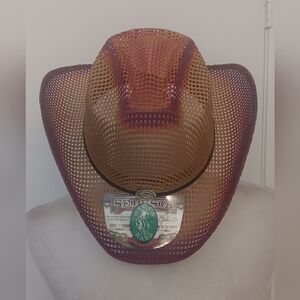 Brown and Purple Women's Cowboy Hat